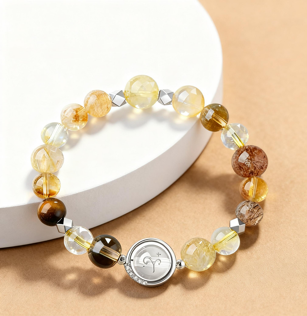 Aries - 12 Zodiac Crystal Bracelet