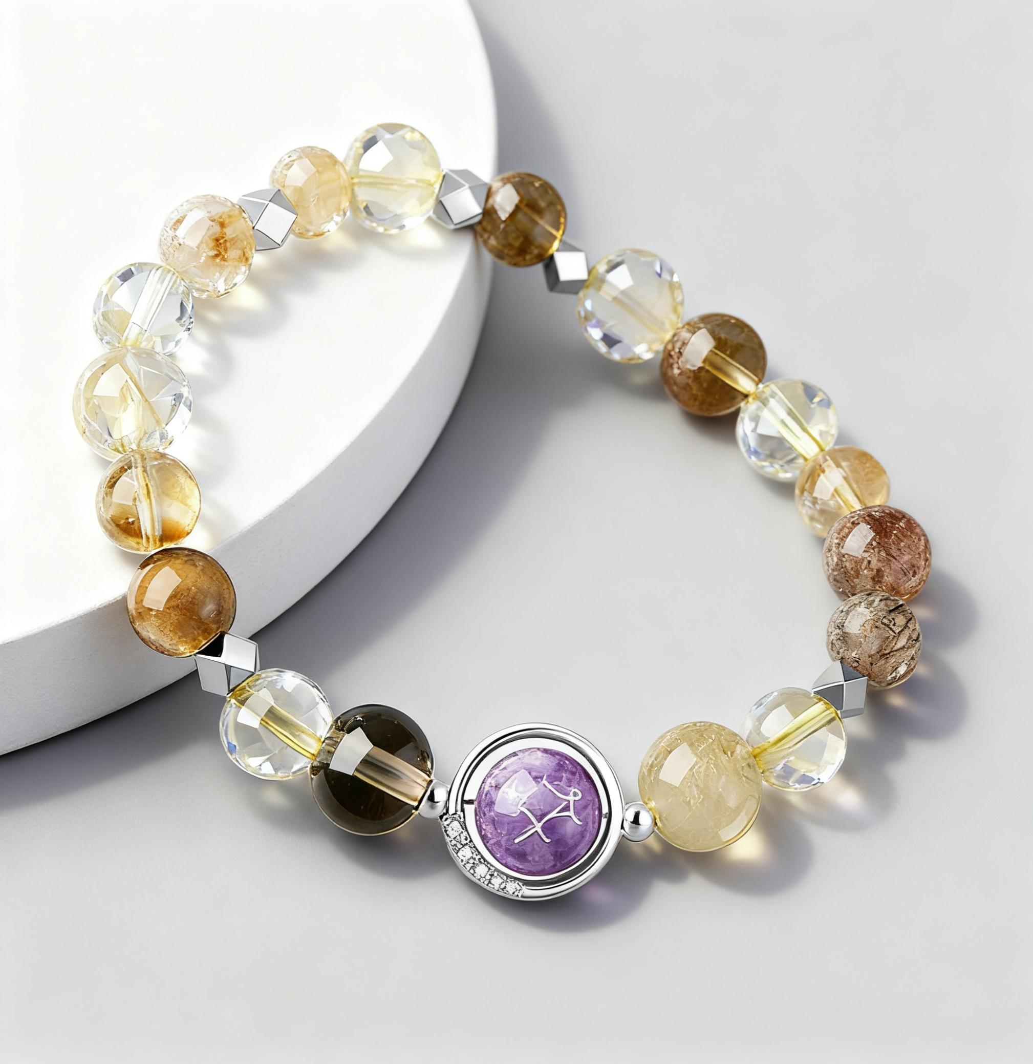 Sagittarius - 12 Zodiac Crystal Bracelet