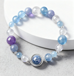 Aquarius - 12 Zodiac Crystal Bracelet