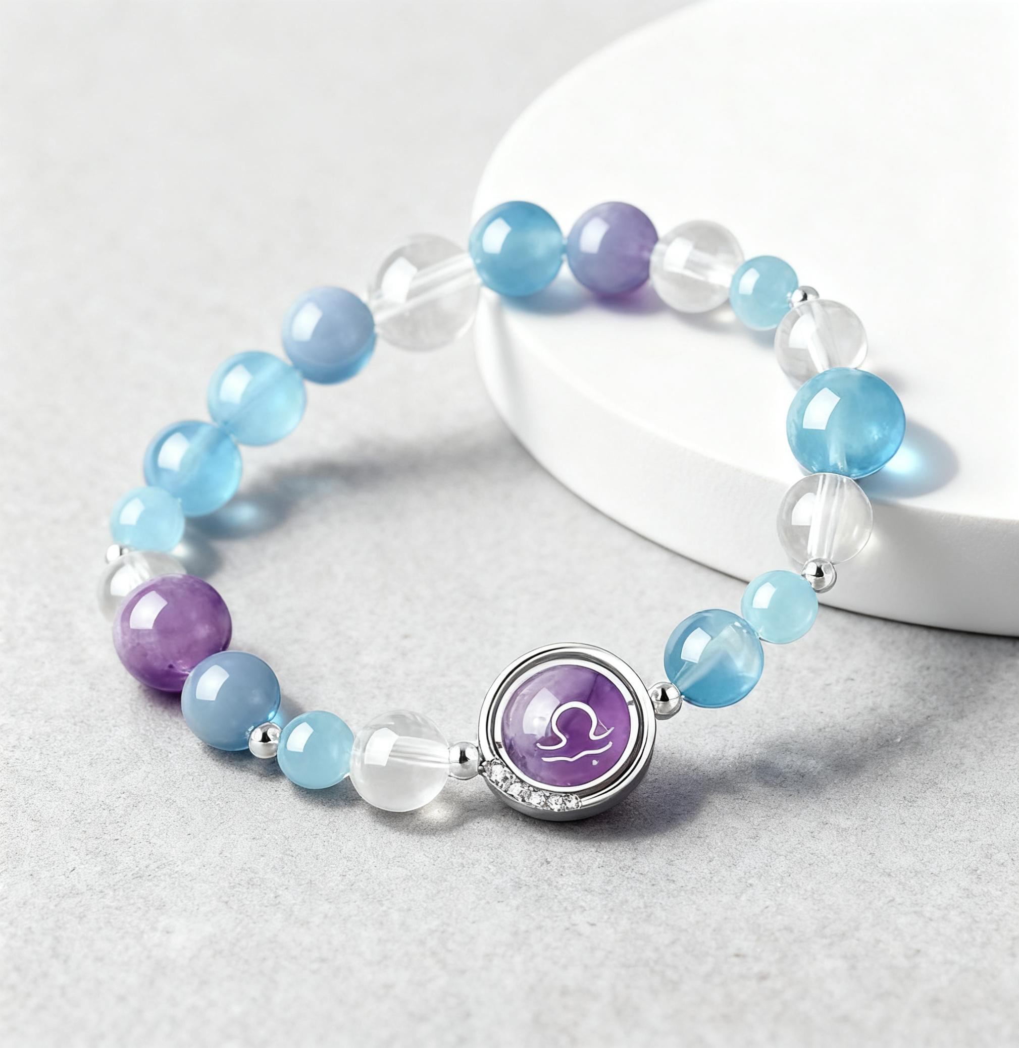 Libra - 12 Zodiac Crystal Bracelet