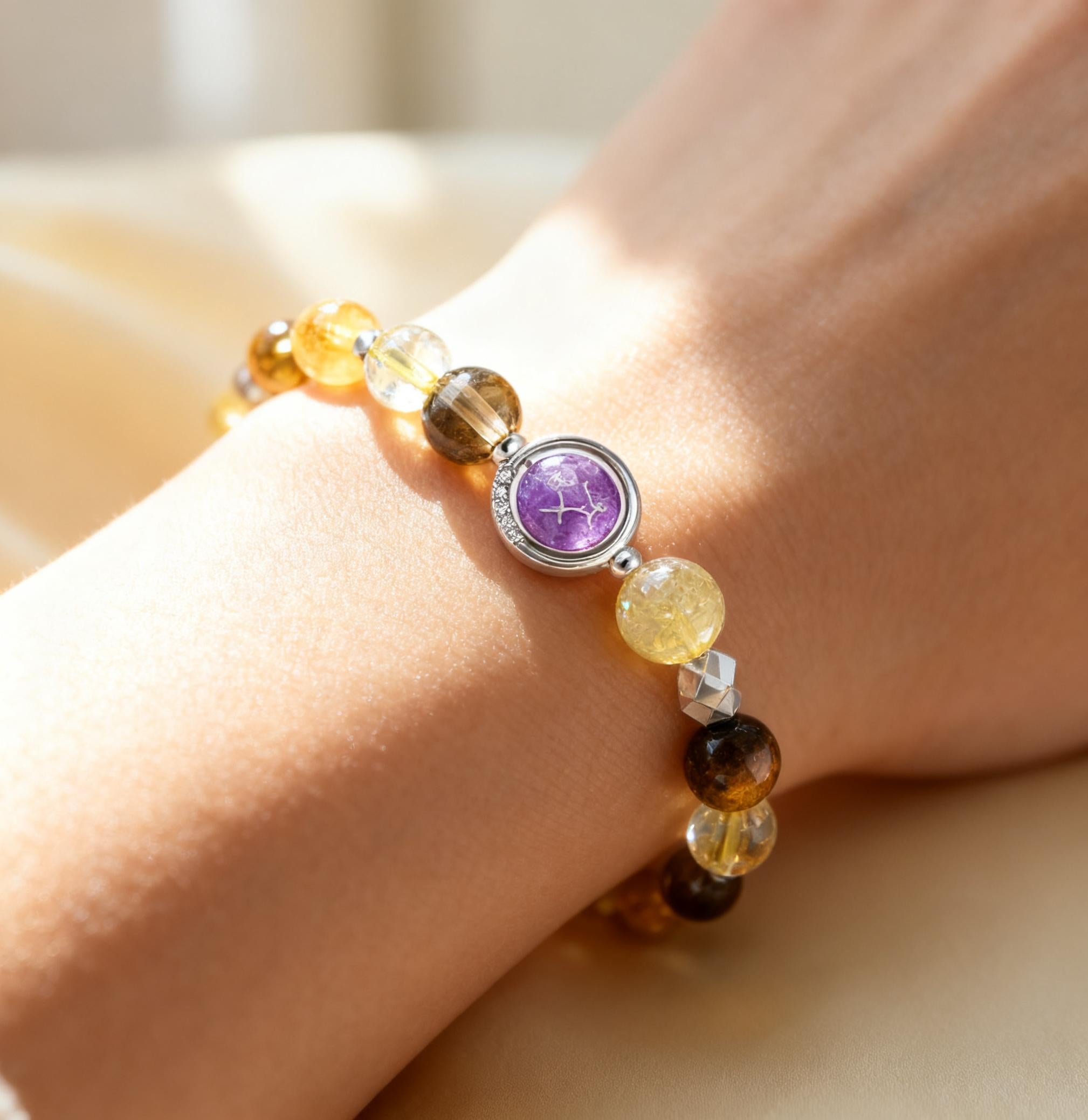 Sagittarius - 12 Zodiac Crystal Bracelet
